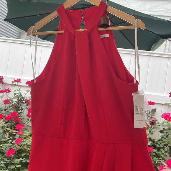 Julia Jordan - Red Knot Neck Halter Dress - Picture 4 of 14